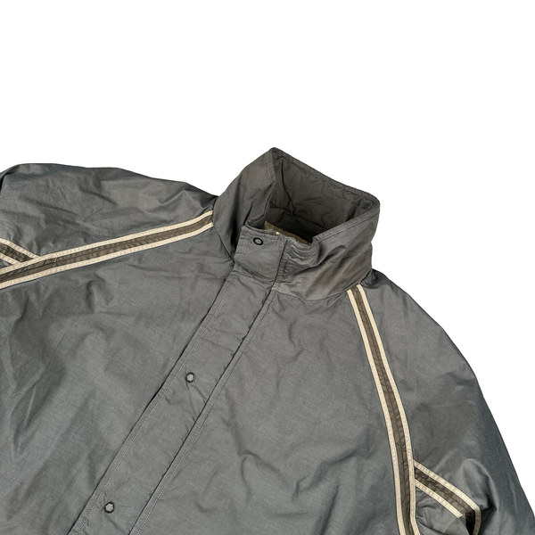 Stone Island 2002 Grey Nylon Garment Dyed Lined Jacket - XXL