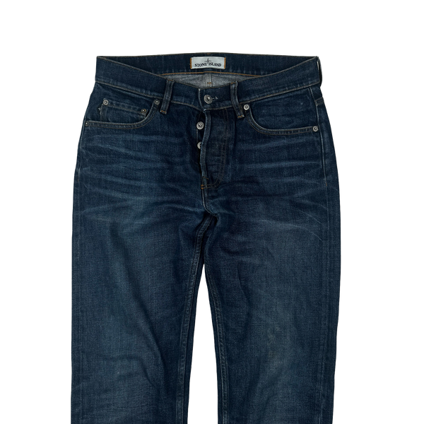 Stone Island 2018 Slim Fit Dark Wash Denim Jeans - W28