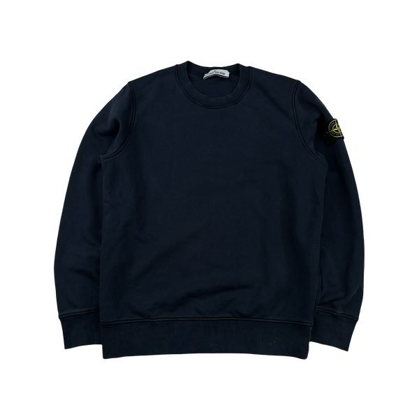 Stone Island 2021 Navy Cotton Sweatshirt - Small