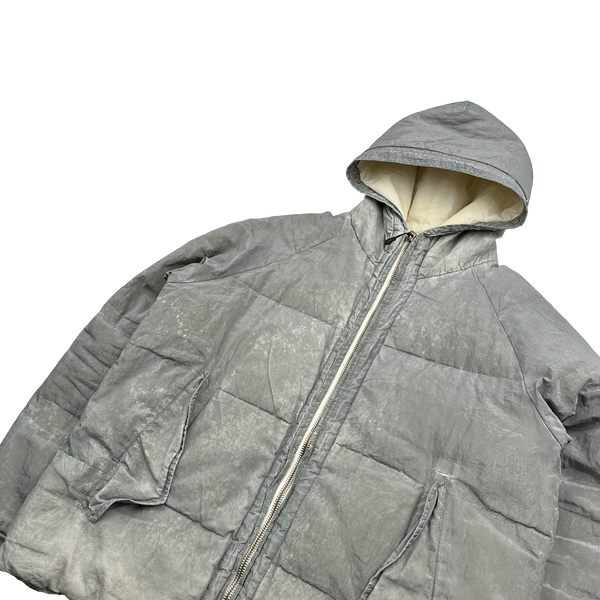 Stone Island AW2000 Hooded Silver Pure Metal Shell - Medium