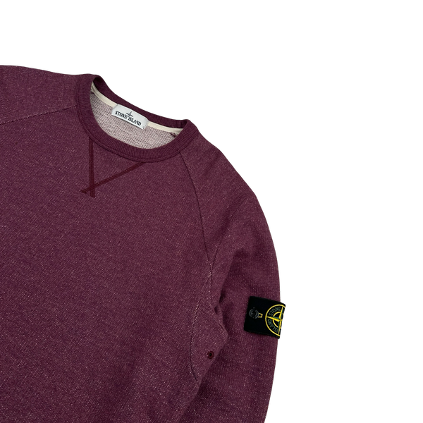 Stone Island 2014 Purple Marl Crewneck Jumper - XL