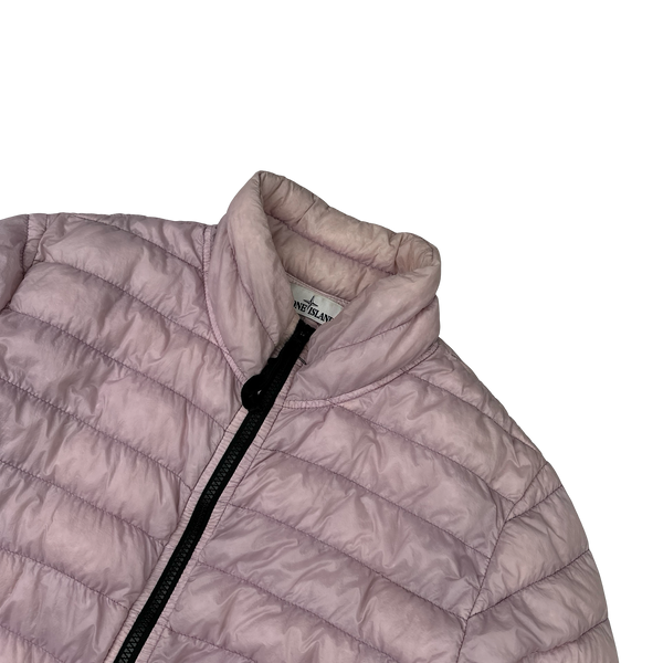 Stone Island 2017 Pink Micro Yarn Down Jacket - Medium
