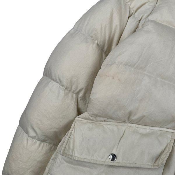 Moncler Norme Afnor Cream White Down Filled Jacket - XXL