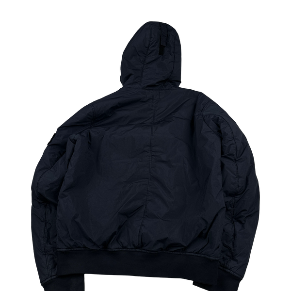 Stone Island 2019 Navy Crinkle Reps NY Jacket - Medium