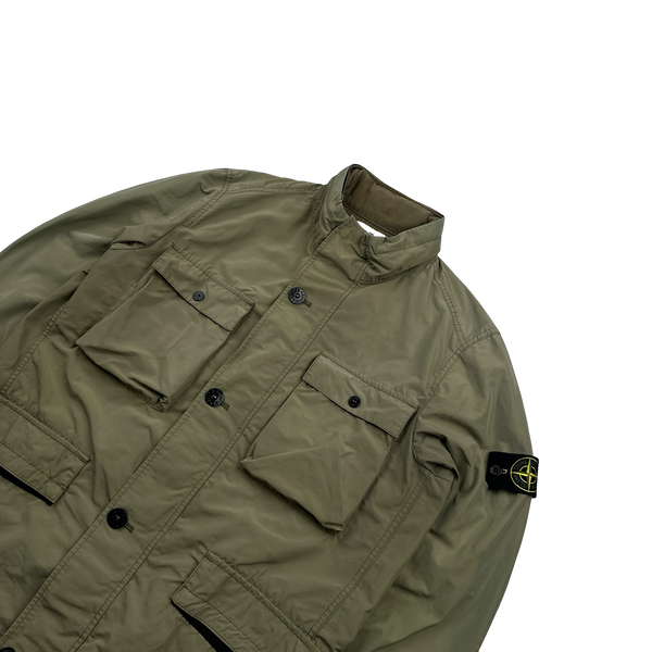 Stone Island 2017 Garment Dyed Micro Reps Field Jacket - Large