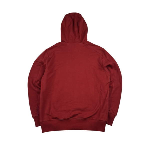 CP Company Red Cotton Lens Viewer Pullover Hoodie - Large