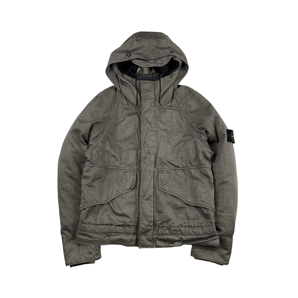 Stone Island 2009 Raso Gommato Down Filled Dutch Rope Lined Jacket - Small