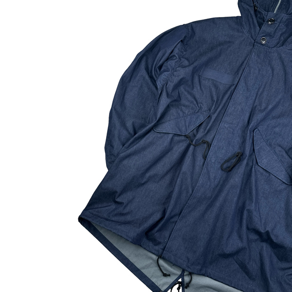 CP Company X Junya Watanabe Navy Explorer Nylon Denim Colour Jacket - Medium