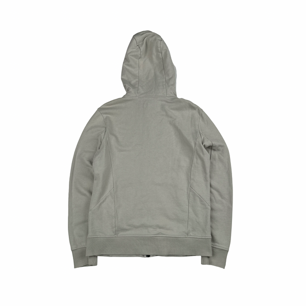 CP Company Grey Cotton Goggle Hoodie - Small