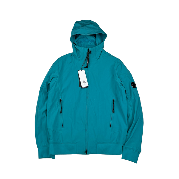 CP Company Light Blue Soft Shell Lens Viewer Jacket - Medium