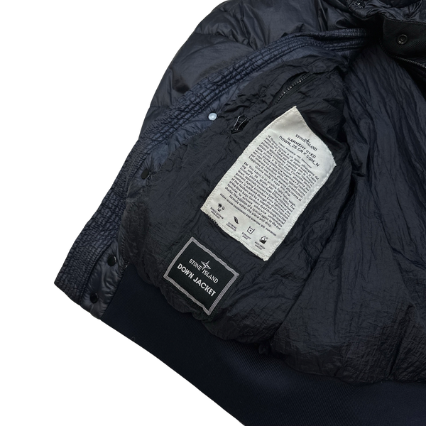 Stone Island Navy 2011 Garment Dyed Puffer Jacket - Medium