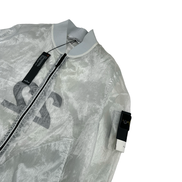Stone Island 40th Anniversary White Piattina 82/22 Jacket - XXL