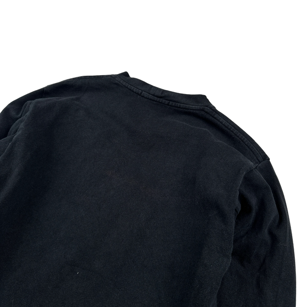 Stone Island 2015 Black Cotton Crewneck Jumper - Medium