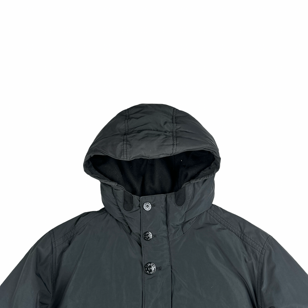 Stone Island 2016 Black Micro Reps Down Filled Hooded Winter Jacket - XXL