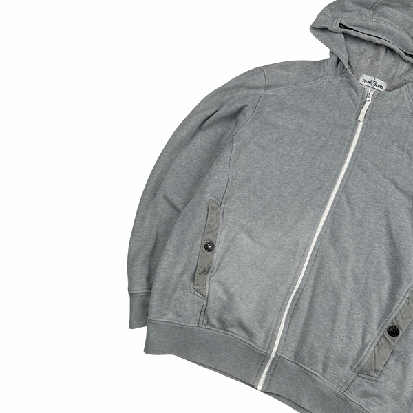 Stone Island 2013 Grey Zip Up Hoodie - XXL