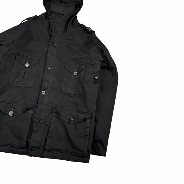 Stone Island 2006 Vintage Dutch Rope Lined Peaked Hood Multi Pocket Jacket - XL