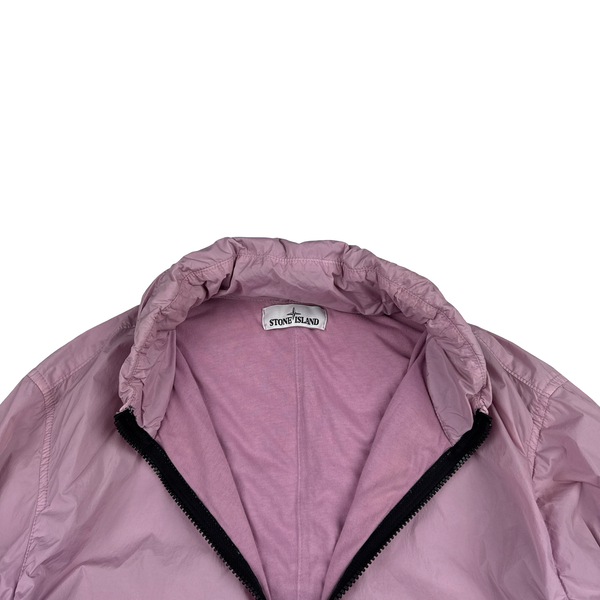 Stone Island 2020 Pink Crinkle Reps Bomber Jacket - Medium