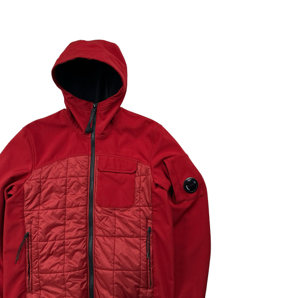 CP Company Red Hybrid Soft Shell Jacket - Age 14