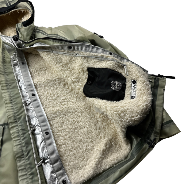 Stone Island 2015 Sherling Lined Poly Cover Jacket - XL