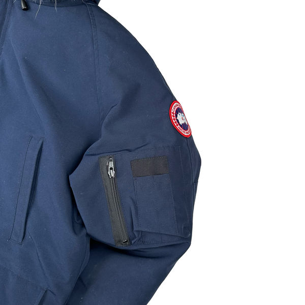 Canada Goose Navy Down Chilliwack Coyote Fur Puffer - XL