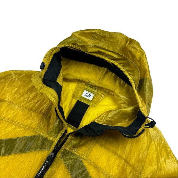 CP Company Yellow Garment Dyed Nylon Kan D Shell Jacket - Small
