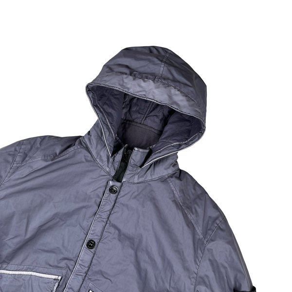 Stone Island 2015 Lavender Purple Mussola Gommata Quilted Jacket - XXL