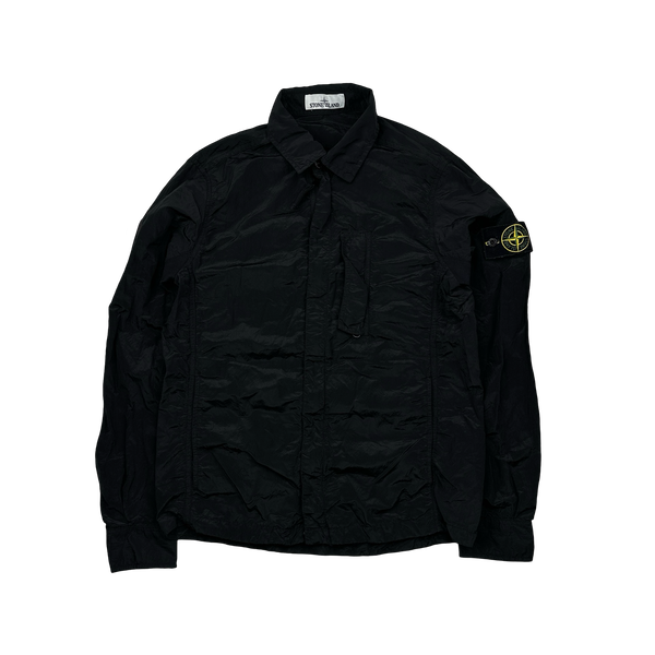Stone Island 2018 Black Nylon Metal Overshirt - Small