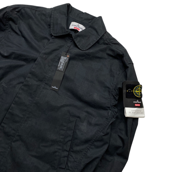 Supreme X Stone Island Reactive Ice Camo Ripstop Jacket - Small