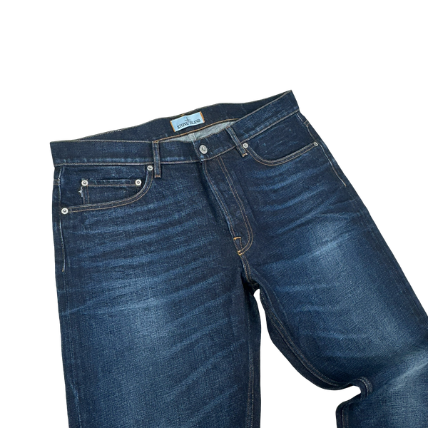 Stone Island 2018 Slim Fit Dark Wash Denim Jeans - W36