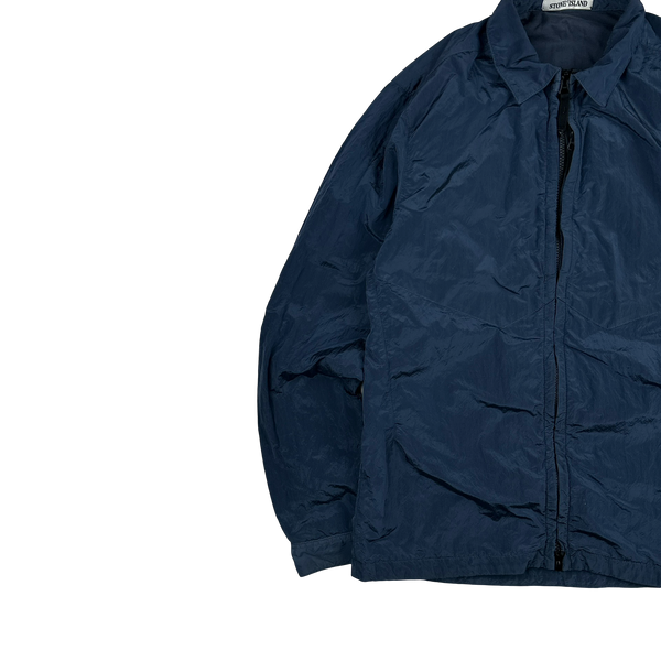 Stone Island 2016 Navy Nylon Metal Cotton Lined Overshirt - Medium