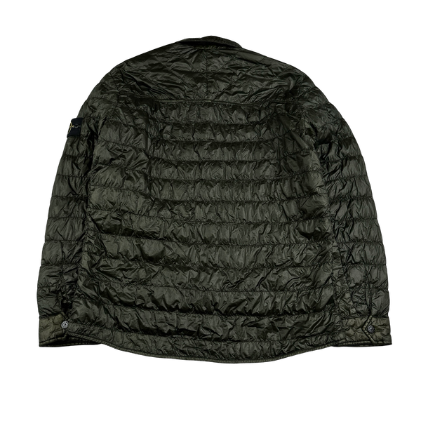 Stone Island 2015 Dark Green Down Filled Overshirt - XL