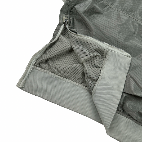 Stone Island Silver Nylon Metal Pullover - Small