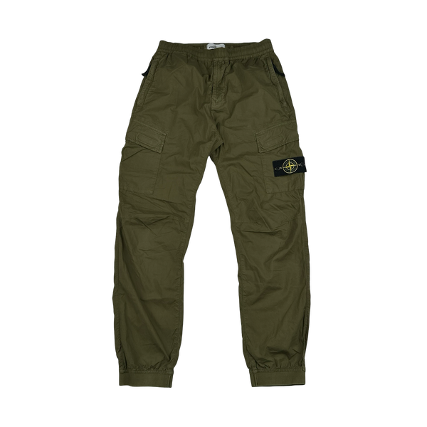 Stone Island 2019 RE-T Khaki Cotton Cargos - 30"