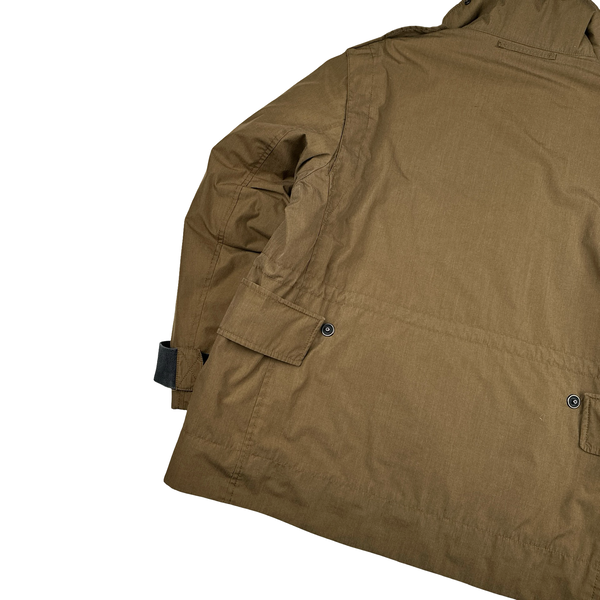 Prada Nylon Brown Kevlar Padded Long Jacket - 3XL