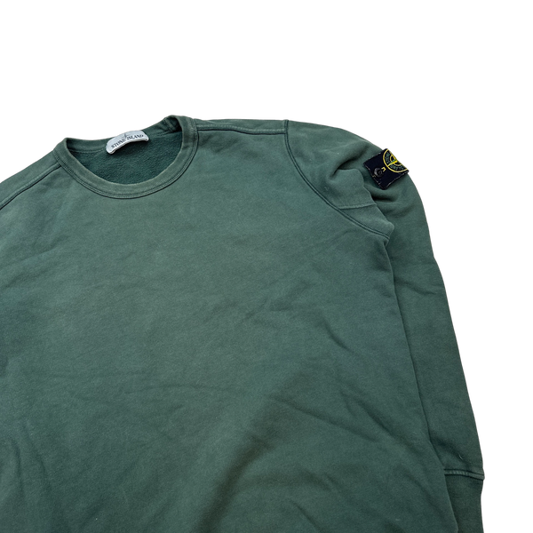 Stone Island 2019 Green Crewneck Sweatshirt - Medium