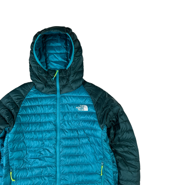 North Face Blue 800 Pro Down Hooded Puffer Jacket - XS