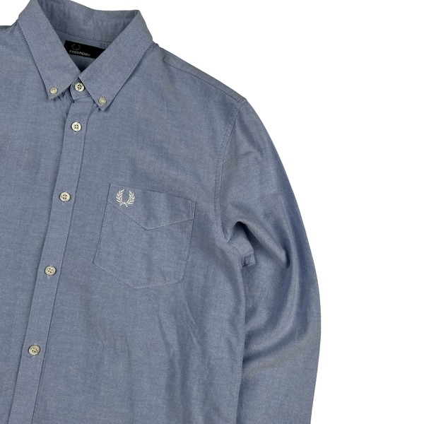 Fred Perry Blue Buttoned Shirt - Large