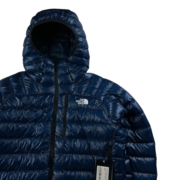 North Face Blue Summit Series 800 Down Hooded Puffer Jacket - XL