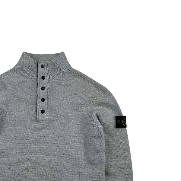 Stone Island 2003 High Neck Virgin Wool Jumper - Medium
