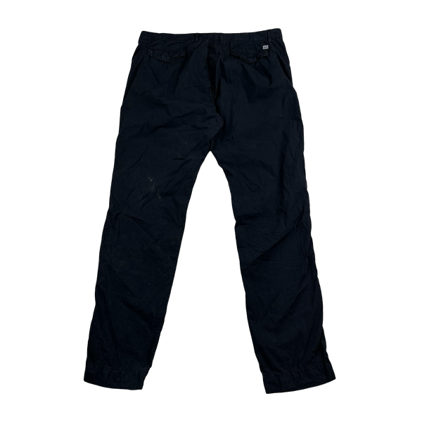CP Company Navy Cotton Spellout Patch Trousers - 40"