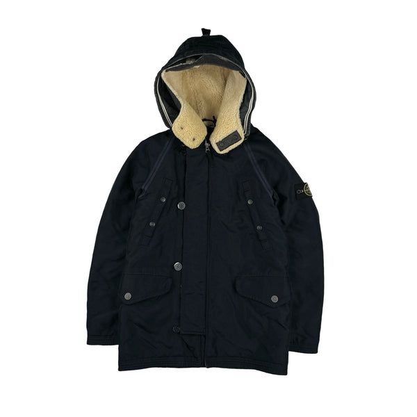 Stone Island 2010 Navy Oxford Nylon Parka Jacket - Medium