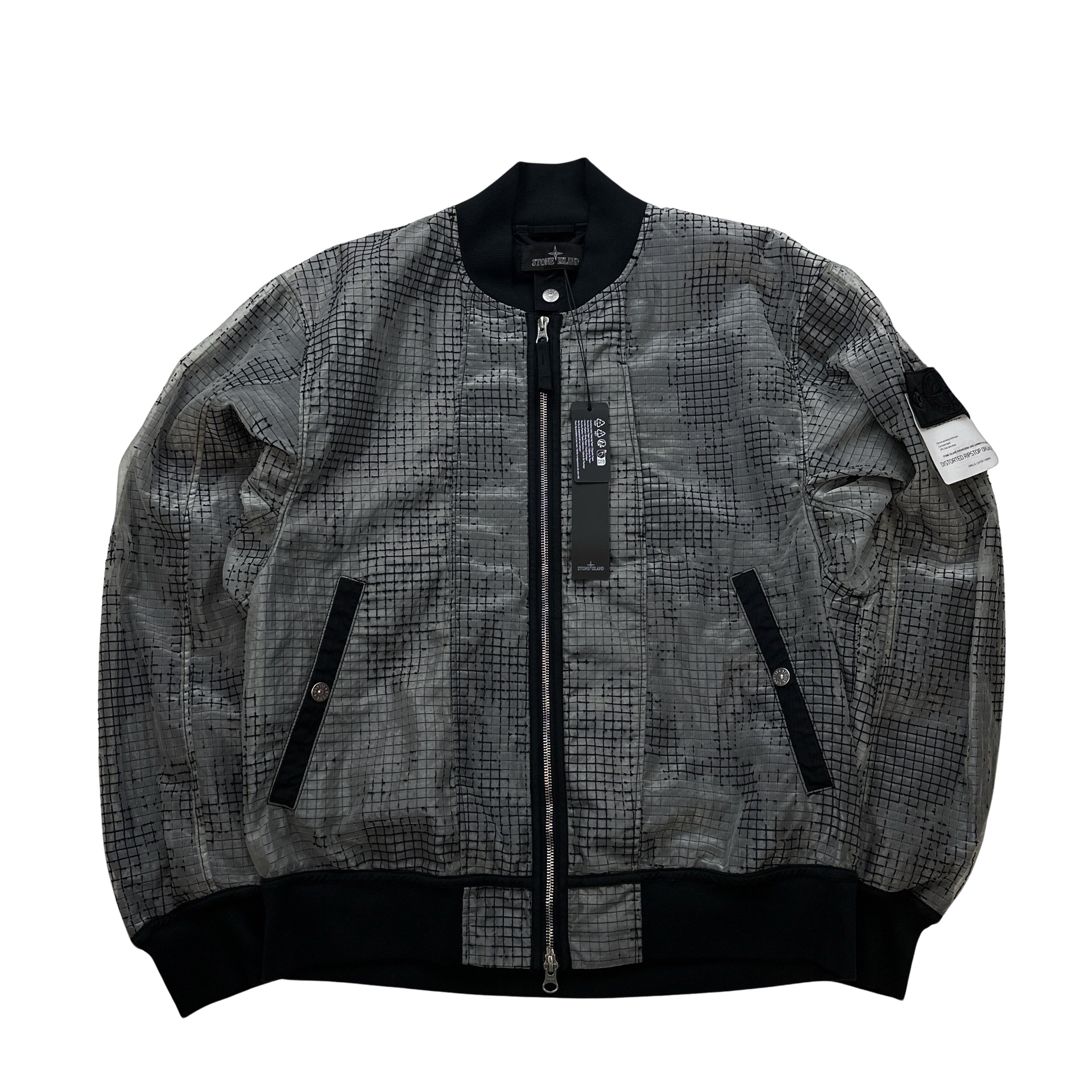 Stone Island Shadow Project 2022 Grey Distorted Ripstop Organza