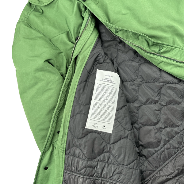 Stone Island 2022 Green David TC Primaloft Trench Coat - Medium