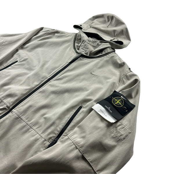 Stone Island x Nike Beige Raso R Nylon Windbreaker Jacket - XXL
