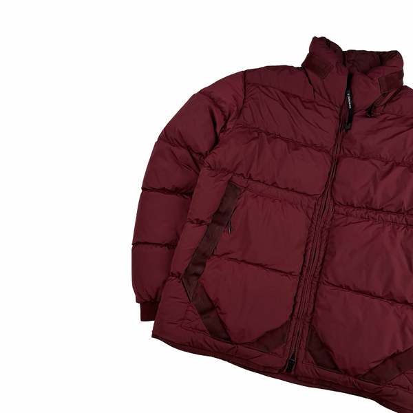 CP Company Marron Down Filled Nycra R Puffer Jacket - Large