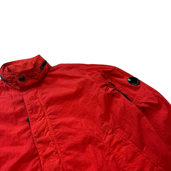 CP Company Red Chrome Nylon Zipped Jacket - XL