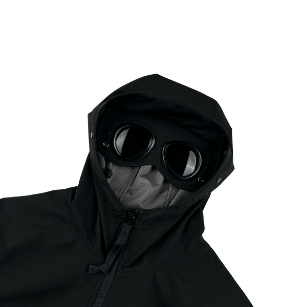 CP Company Black Lightweight Goggle Soft Shell Jacket - XL