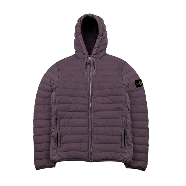 Stone Island 2020 Plum Loom Down Woven Puffer Jacket - Small