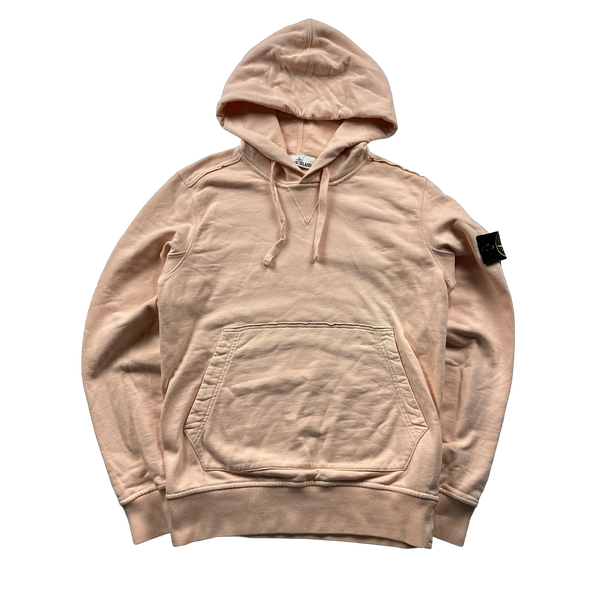 Stone Island 2018 Peach Pullover Hoodie - Small