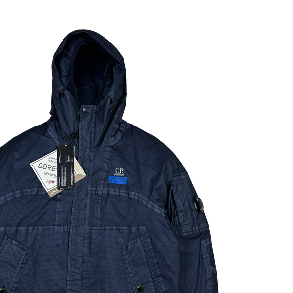 CP Company Blue Gore G-Type Ripstop Down Lined Jacket - Small